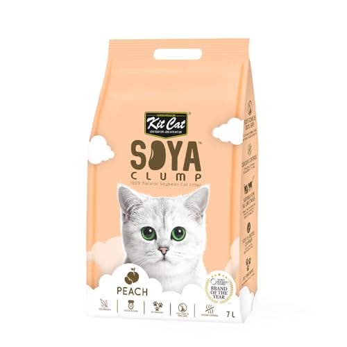 Kit Cat Soya Clump - Arena de soja - Melocotón 7L