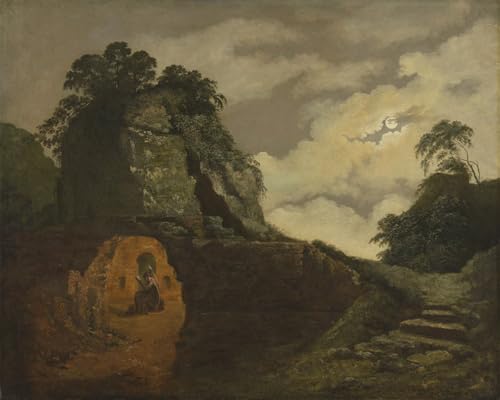 Tableau Toile Tombeau de Virgile par Wright of Derby 60x90cm