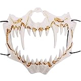 ⊁[Für die meisten Menschen geeignet] Mit einem verstellbaren Design, das sich perfekt an Ihren Kopf anpasst, ist die Halloween Animal Skull Cover in einer universellen Größe entworfen, die für die meisten Menschen geeignet ist.