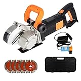 Elektrische Wandnutfräsmaschine (4000–5200 W) For Schneiden Von Stahl Und Beton, Kreissäge Sicherer Und Stabiler Betrieb(4.8KW 133 Saw Blade)