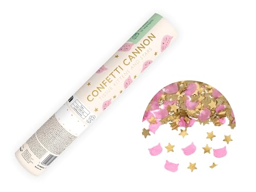 Canon à confettis pour anniversaire et baby shower lot festif de 24