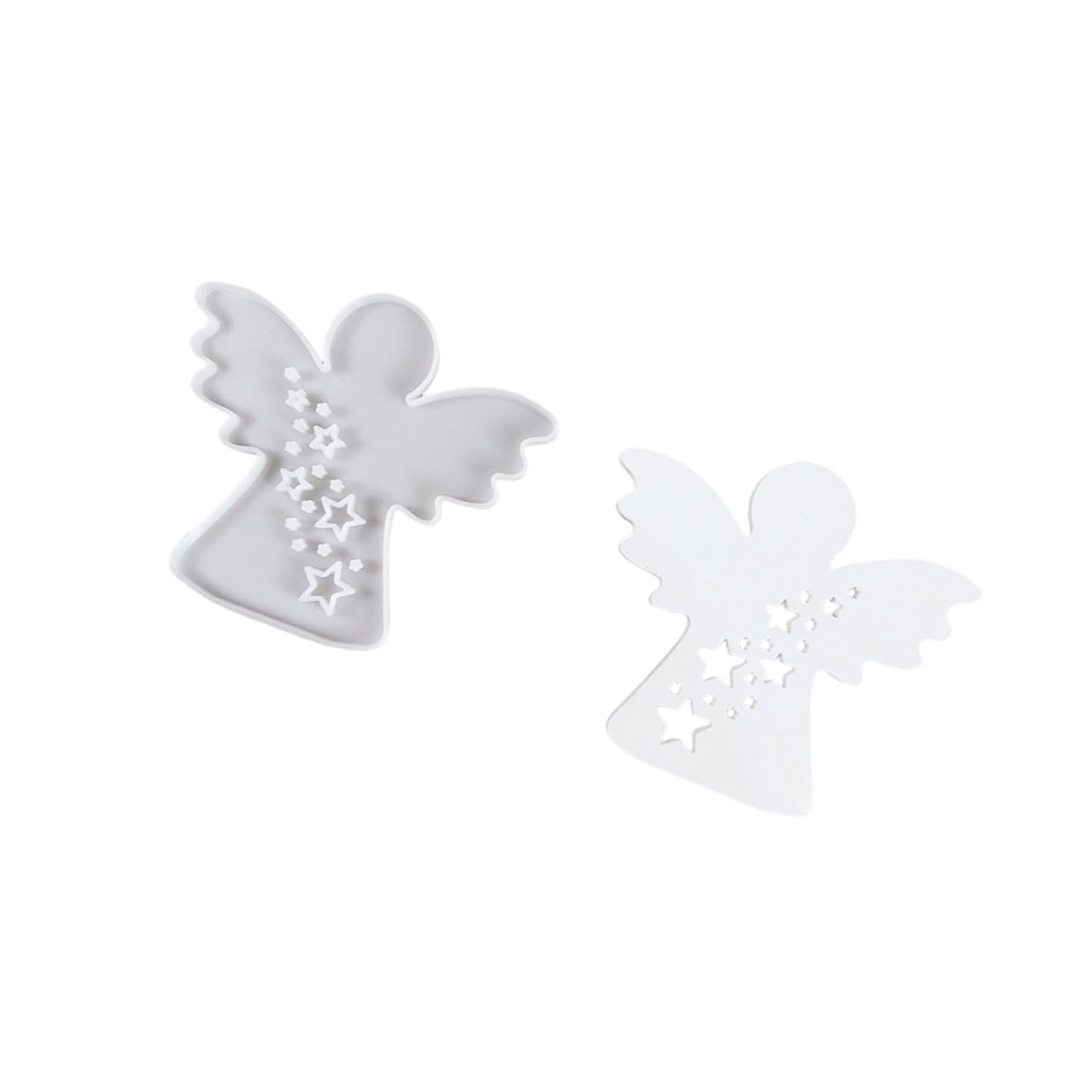 Kalttoy Stars Cherubs With Heart Star Silicone Molds Plasters Epoxy Resin Molds Ornament Casting For Craft Making Cherubs With Heart Star Silicone