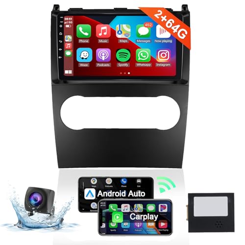 Autoradio Android 9" Per Mercedes Classe A/B 2008-2011 - CarPlay Wireless, GPS, 6+128GB, 8 Core