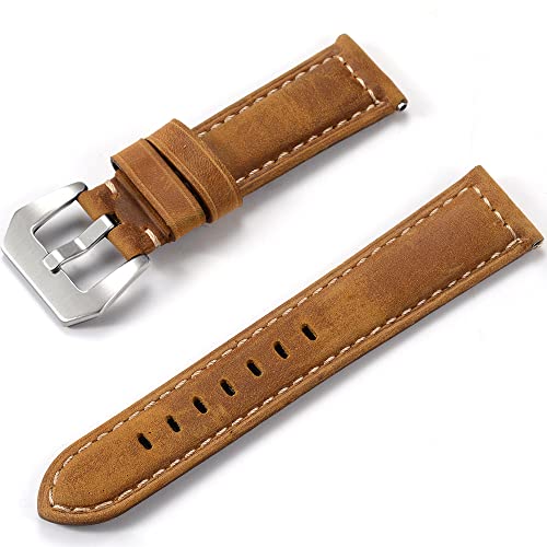 Sangle en cuir libération rapide 24 mm 22 mm bracelet montre homme