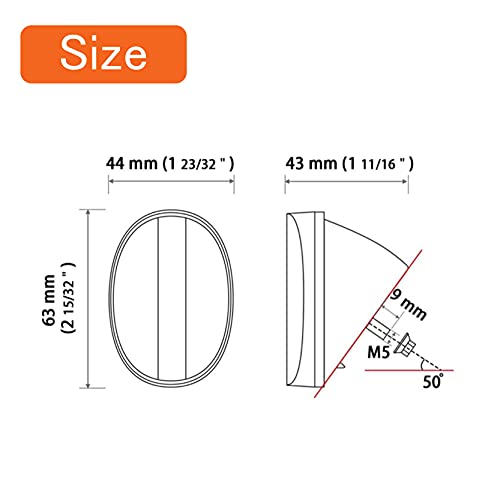 Welnent Bicycle Rear Fender Reflector Oval Cpsc/As/Bs/Jis/Gb/T/Cqc Warning Mudguard Of Beach Cruiser Bikes #TOP4
