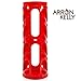 Arron Kelly Oval Organizer Wall Mounting Plastic Bag Holder and Dispenser, Red