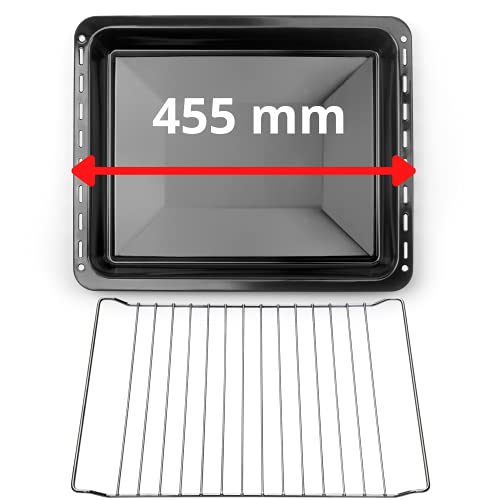 Set 455x370x25 mm Backblech und Backrost passend für...