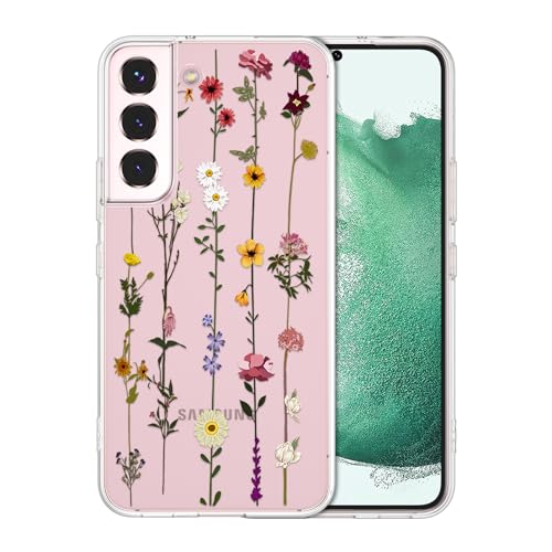 Coque florale pour Samsung Galaxy S21 Plus 5G en silicone souple
