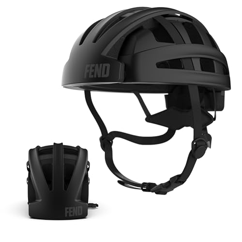 FEND One Foldable Bike Helmet – Patented Smart-Fold 50% Compact...