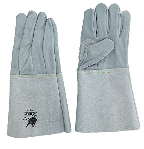 Amazon | [Everest] 10双セット HK－351 革手袋 溶接用 5本指