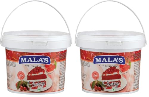 Image of Mala's Filling 1Kg (Cherry) (Pack of 2)