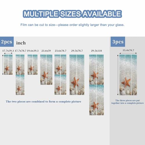 Vinilo decorativo para ventana con diseño marino 79 x 18 pulgadas miniatura 6
