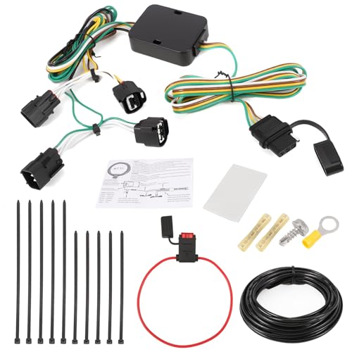56208 Trailer Tow Hitch Wiring Connector Relay Harness Kit 4-Pin fits 2014 2015 2016 2017 2018...
