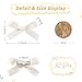 yoyokid 30PCS Beige Hair Bow Clips Satin Mini Bowknot Hair Accessories Cute Hair Bow Barrettes Ribbon Hairpins for Women Girls