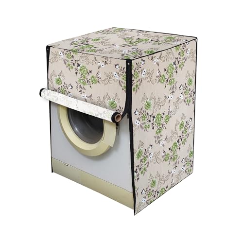 Image of Lithara Front Load Fully Automatic Washing Machine Cover for LG, Samsung, IFB, Whirlpool, Suitable for 7 kg & 7.5 KG - Waterproof, Dustproof Cover (Print-3)