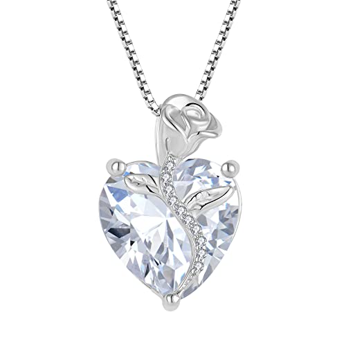 FJ �X�^�[�����O�V���o�[ ���[�Y�t�����[ �n�[�g�l�b�N���X ���f�B�[�X 12�̒a���Ε�΃W���G���[�Z�b�g, �L���[�r�b�N�W���R�j�A