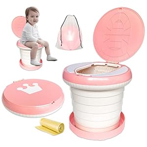 Travel Potty Portable Toilet for Kids,Toilet Training Foldable Travel Potty Chair for Toddler,Kids Folding Chair Kids…