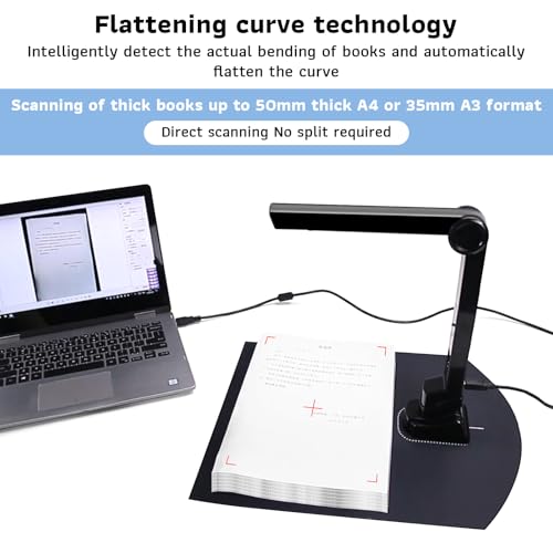 Caméra de documents portable pour le télétravail et les cours