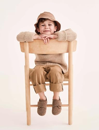 Bisgaard Unisex Kinder Wool Niedrige Hausschuhe, Camel, 27 EU – Ansicht 3
