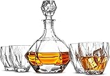 Picture of Diamond Design Whiskey Decanter Set – 11-Piece Gift Set with 1 Decanter, 4 Glasses & 6 Cooling Stones – Elegant Barware by Sister.ly Drinkware