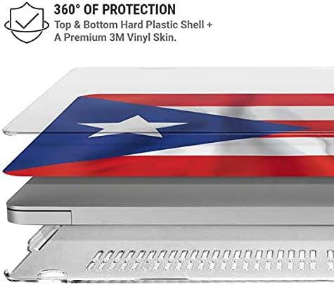 Skinit Case + Skin Compatible with MacBook Pro 15in (2016-19) Originally Designed Puerto Rico Flag Design
