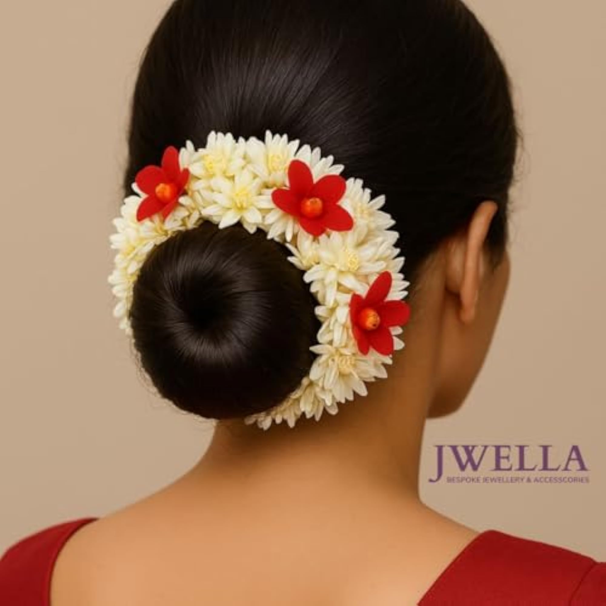 Artificial Flower Gajra Hair Accessories for Traditional Style