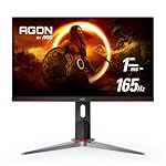 AOC Q27G2S 27" Gaming Monitor, QHD 2K 2560x1440, 165Hz 1ms, G-SYNC Compatible, Height Adjustable, 3-Year Zero-Bright-dot,Black