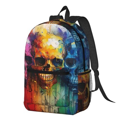Sac à dos 17'' crânes colorés pour ne plus manquer d'espace