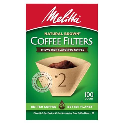 Melitta No. 2 Cone Coffee Filters, Natural Brown, 100-Count Pack (Set of 6) - Image 10