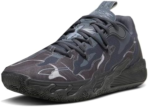 PUMA Tênis de basquete masculino Mb.03 Lo Team - Preto, Preto