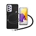 Produktbild QFSM Hülle + Panzerglas Für Samsung Galaxy A72 (6.7"), Black Schutzhülle Silikon TPU Case Cover Und Glas Gehärtetes Folie Glass Film Protector Schutz + Frei 1 Pcs Lanyard - Black