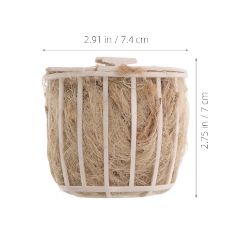 Image of INOOMP Bird Nest Plastic Breeding and Hatching Bowl 2.91X2.91X2.75In Small Nest for Parrots Pigeons Parakeets Cage Accessories