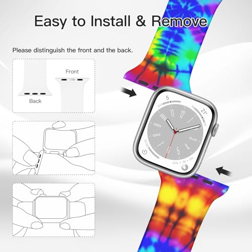 Correa de silicona Supdreamc para Apple Watch para hombre miniatura 4