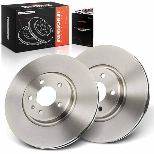 Frankberg Brake Disc Set incl. 2x Discs Front Vented Ø320mm Compatible with A6 Avant 4G5 4GD A4 Avant 8K5 Q5 8RB A4 Allroad 8KH Replace# 8R0615301