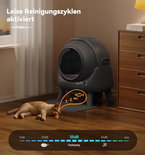 Katzenklo Selbstreinigend-65L Elektrisches Katzenklo für Katzen 1-8kg – Ansicht 5