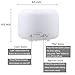 URPOWER Upgraded 500ML Essential Oil Diffuser Humidifiers Ultrasonic Aromatherapy Diffusers with 4 Timer Settings and Waterless Auto Shut-Off for Home Office Living Room Yoga Spa