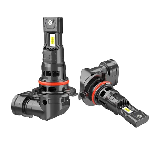 NEOVSUNY 600% Helligkeit Halogen Lampen 12V 6000K 16000LM Xenon Weiß Abblendlicht Scheinwerferlampe Halogen Glühbirne 1:1 Mini-Größe Halogenlampen 2 Stück (HB3/9005)