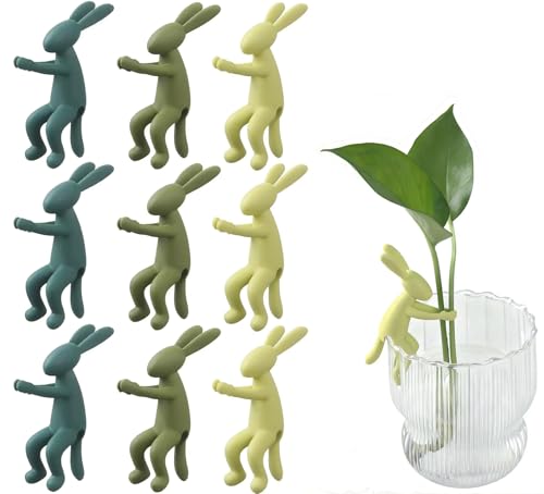 LamChyar 9 Pack Plant Propagation Buddy Hydroponic Plant Stem Support Plant Cutting Holder for Shoots Cute Plant Propagation Support Growth Tool for Indoor