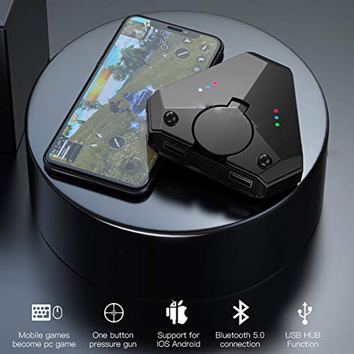 DZSF Battledock Clavier Souris Bluetooth Converter 5.0 Gamepad Pubg Mobile Android PUBG Controller Mobile Controller Gaming pour iOS Ipad PC