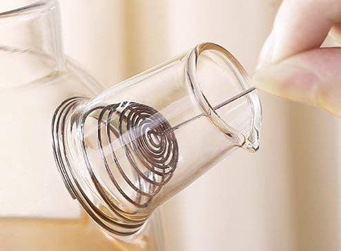Image of Glass Tea Pot with Stainless Steel Infuser || Large Capacity Transparent Tea Kettle with Lid & Handle || Great for Loose Leaf Tea, Blooming Tea, Tea Bags & Fruit Infused (Model 6)