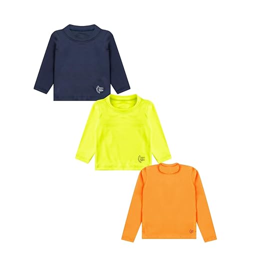 kit 3 Blusa Infantil Juvenil PROTEÇÃO SOLAR UV50+ Praia Piscina Camisa Menina ou Menino UNISSEX