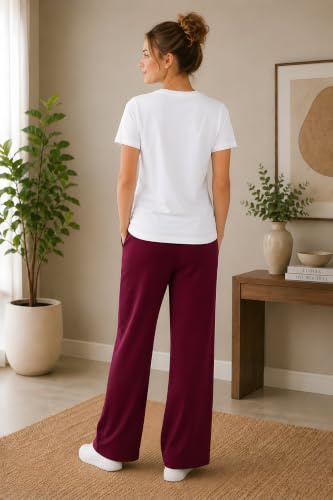 Image of ELVIA Women's Pure Cotton Top and Pyjama Co-Ord Set | Double Heart Graphic Printed Night Suit | Regular Fit Half Sleeve Round Neck T-Shirt with Pajama Sleepwear Loungewear Set