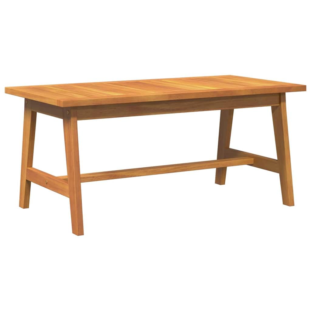 Tavolino da salotto in legno massello di acacia oliato naturale