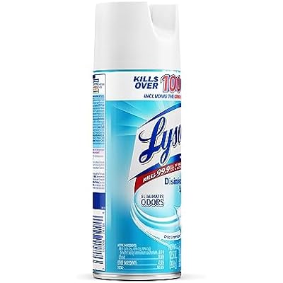 رذاذ مطهر Lysol ، رذاذ التعقيم والبكتيريا ، للتطهير وإزالة الروائح الكريهة ، 12.5 Fl. Oz ( عبوة 12 )