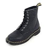 martens python  Dr. Martens Femme 1460 Python Suede Black Chaussures, Noir, 36 EU