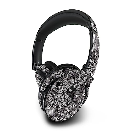 Image of MightySkins Glossy Glitter Skin Compatible With Bose QuietComfort 45 Headphones - Angry Koi | Protective, Durable High-Gloss Glitter Finish | Easy to Apply, Remove, and Change Styles | Made in The USA