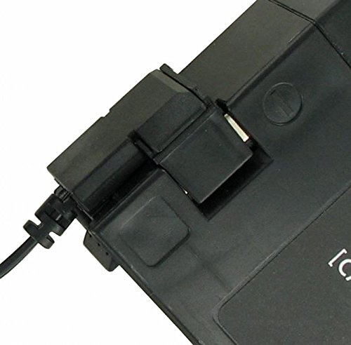 AccuCell Szybka ładowarka z klipsem styk pasujący do akumulatora Panasonic VW-VBF2E, MP1250