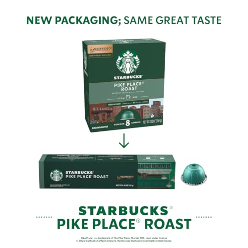 Image of Starbucks by Nespresso Vertuo, Favorite Variety Pack Coffee & Espresso, 40-count Coffee and Espresso Pods, Brews 7.8 oz and 1.35 oz.