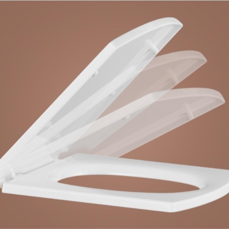 Thickened Toilet Parts Slow Down Seats PP Square Bidet