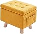 Przewodniczący próżności do makijażu, stołek do makijażu, stołek do butów Soft Square Storage Ottoman Foot Rest, Mały podnóżek/ławka do butów do salonu Sofa Kanapa Dressing & Shopping Mall Store Gra